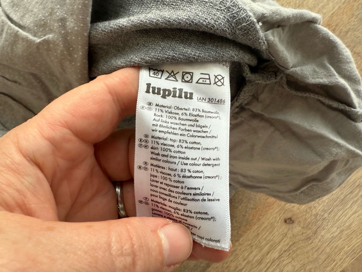 Lupilu Vestiti & Gonne: Röckli Mädchen grau, Gr. 98/104 – Usato da Eggenwil venduto da Lissi82 3