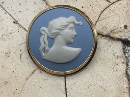Vintage Brosche Wedgwood, Durchmesser 38mm