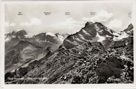 GL 5 Braunwald Blick v. Kneugrat 1952 o «Berghaus Gamon»