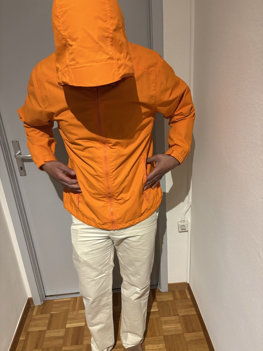 Giacche: Veste orange à capuche Lands' End, taille L – Usato da GENÈVE venduto da Gaasss 2