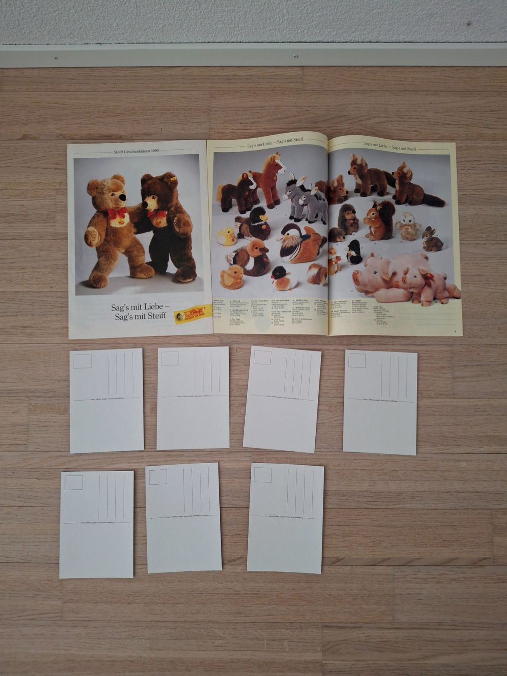 Libri: 2 alte Steiff Kataloge plus 7 Ansichtskarten Steiff – Usato da Dietikon venduto da Hwengi 1