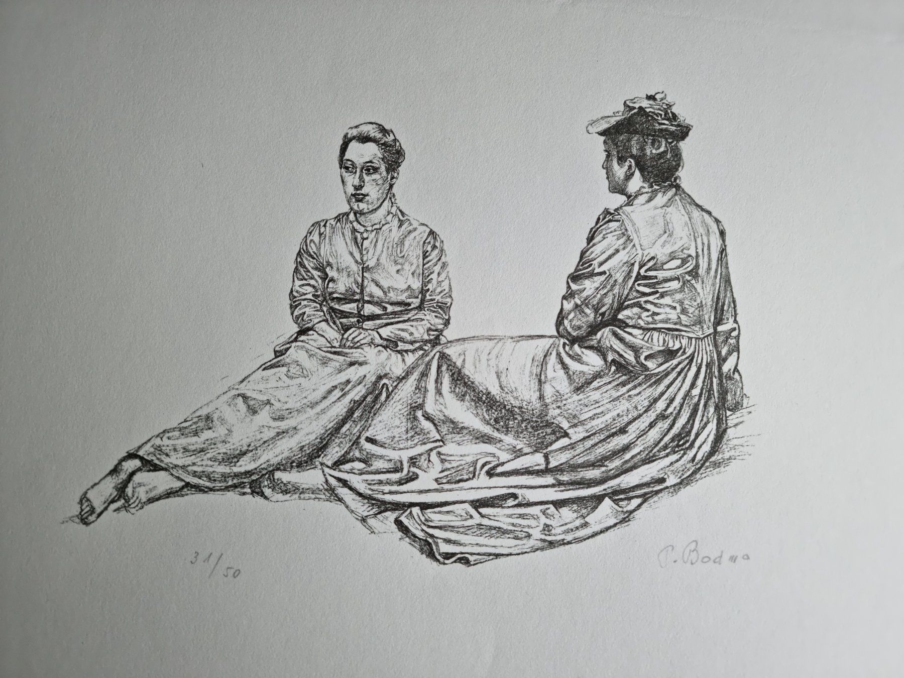 Grafica & Litografie: BODMER PAUL LITHOGRAPHIE SIGNIERT NUMMERIERT – Usato da Gersau venduto da kunst-online 1