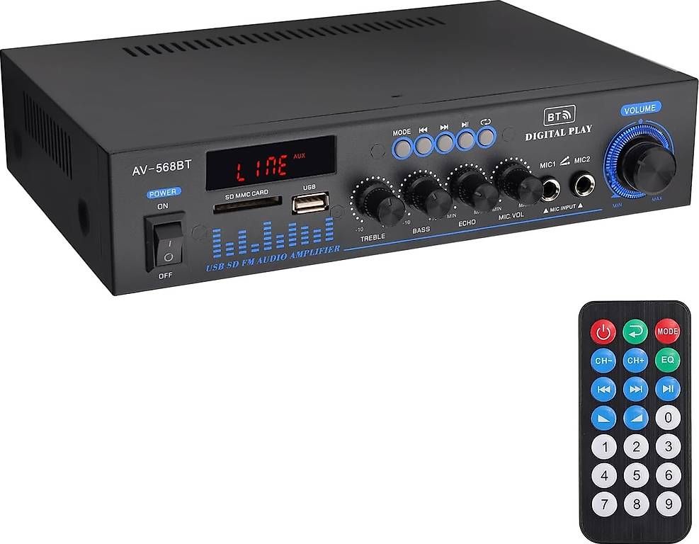 Amplificatori: LiNKFOR Audio Stereoverstärker, Bluetooth Audioverstärker – Nuovo (secondo la descrizione) da Kreuzlingen venduto da Best-Deal-Oase
