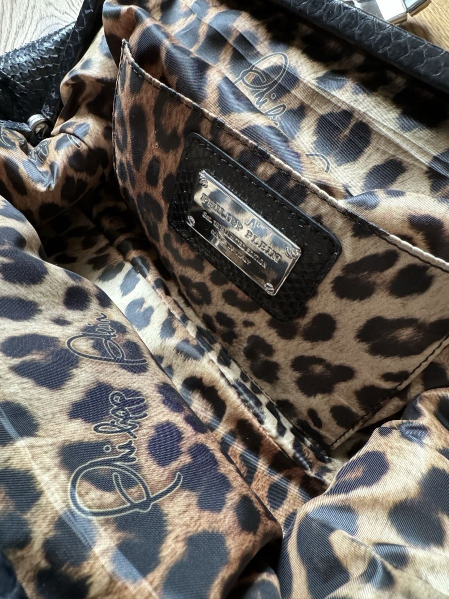 Philipp Plein Borse da donna: Philipp Plein Pythonleder Clutch Bag mit Nappa – Nuovo (secondo la descrizione) da Seon venduto da noe_zz6w 6