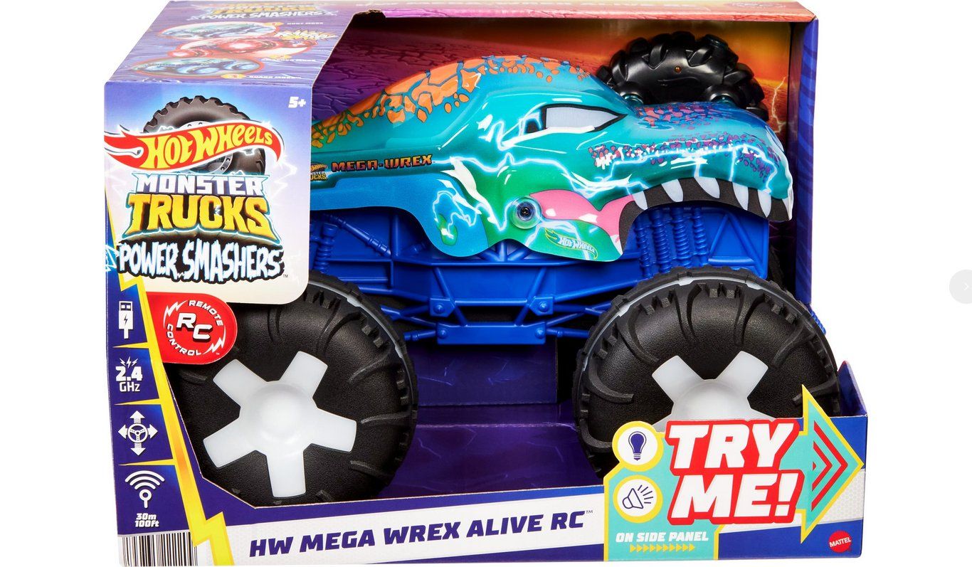 Hot Wheels Giocattoli: Hot Wheels Mega-Wrex Ferngesteuertes Action-Auto – Nuovo e nell'imballaggio originale da Oensingen venduto da Liquidations-Shop 1