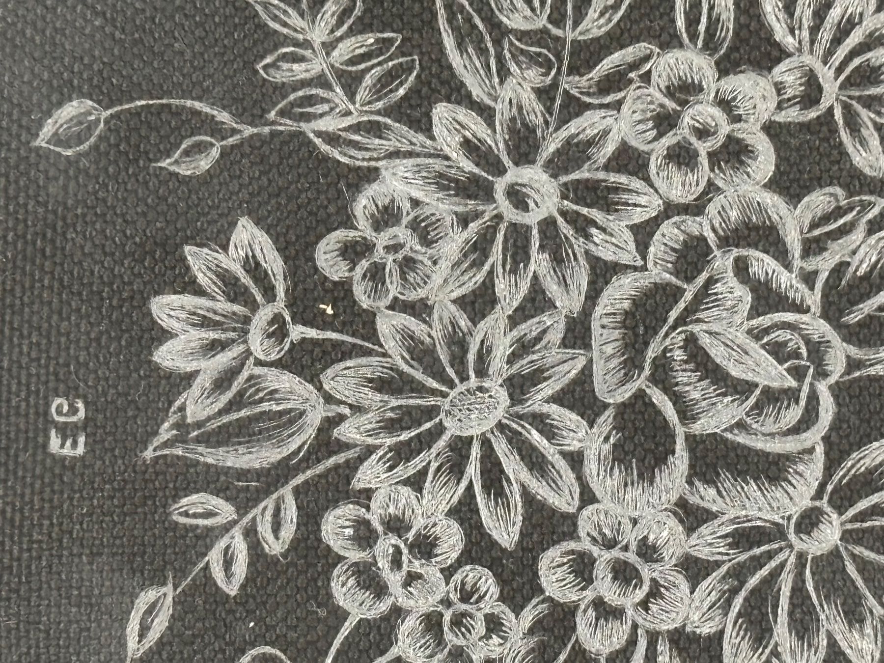 Plateaux: Glasplatte mit Blumenmuster – D'occasion à Wettingen par Wendemarket 2