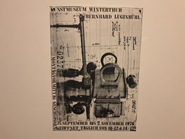 Plakat Werner Luginbühl/ Sammlerauflösung