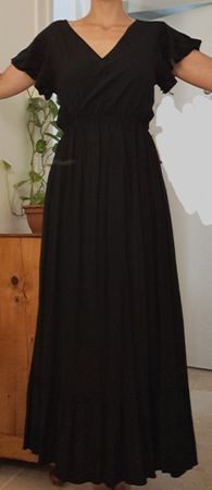 Robe noire longue taille S