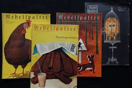 4x Wolf Barth: Cover-Gestaltung des Nebelspalters 1956-1961