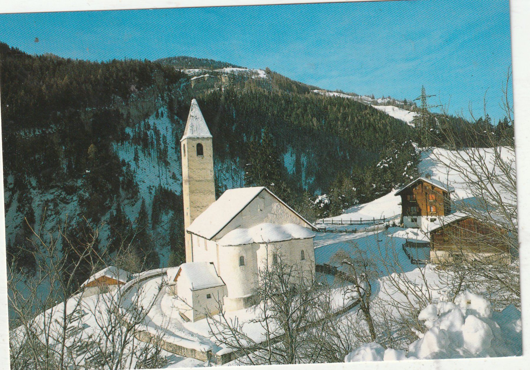 Ansichtskarten: Kirche ST. Peter  Mistail – Gebraucht aus Lumbrein von made02