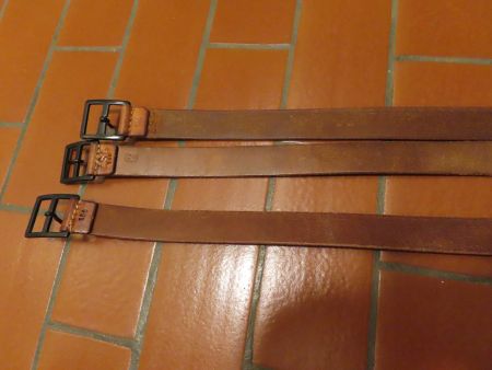 Armee Ledergurt Militär Gürtel : 100cm 3 Stück