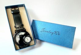 JewelryWe Herren Armbanduhr - Quarz Sportuhr in Geschenk-Box