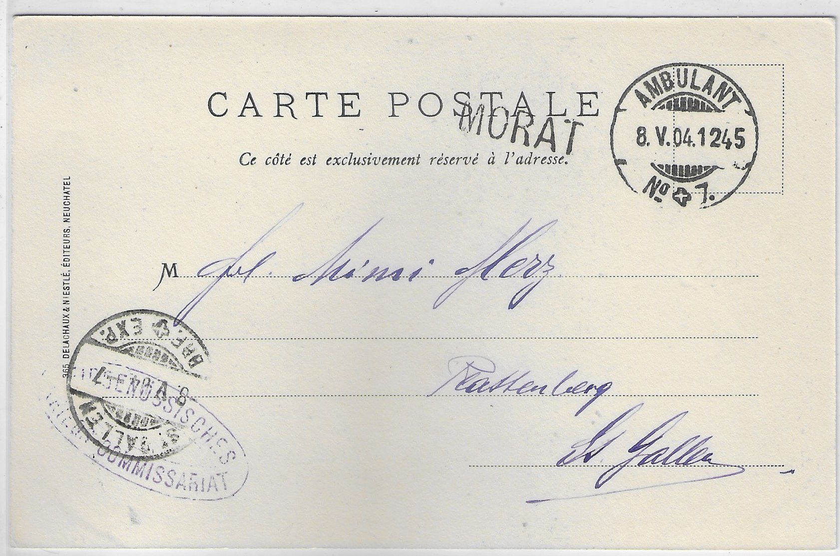 Cartoline postali: Morat - Murten - Stadtpartie – Usato da Ettingen venduto da Kartenplanet 1