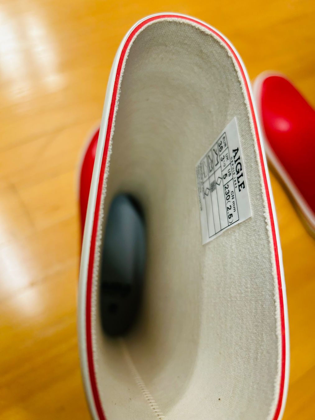 Damenschuhe: AIGLE Gummistiefel Rot neue.Gr. 36 – Neu und originalverpackt aus Niederglatt ZH von adi_99tq 6