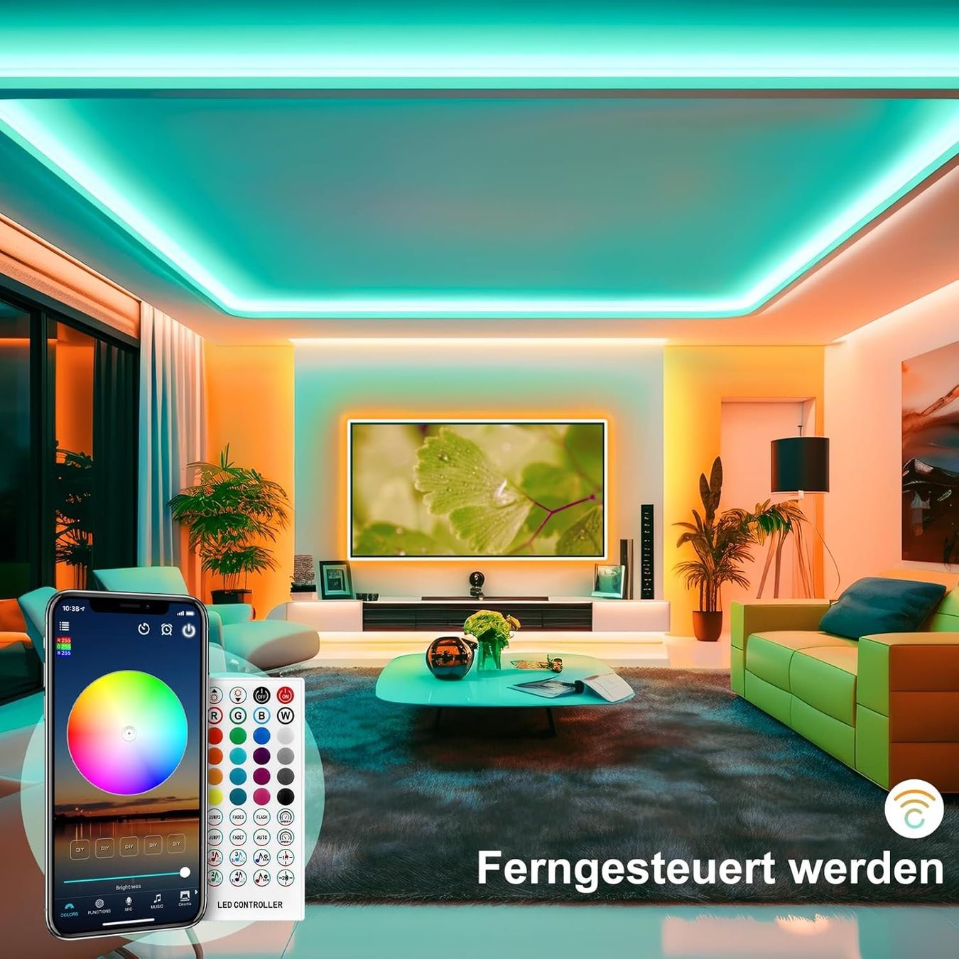 Ghirlande e barre luminose: 20m, LED Streifen Bluetooth RGB – Nuovo e nell'imballaggio originale da Nuglar venduto da SaleRitter 2