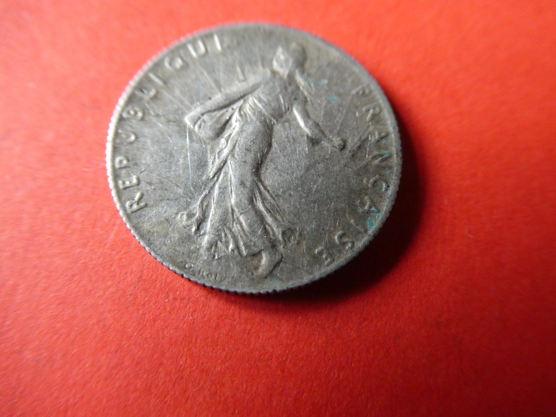 Alle Münzen: Frankreich 1918, 50 Centimes  - Silber – Gebraucht aus Hinterforst von rohusri 1