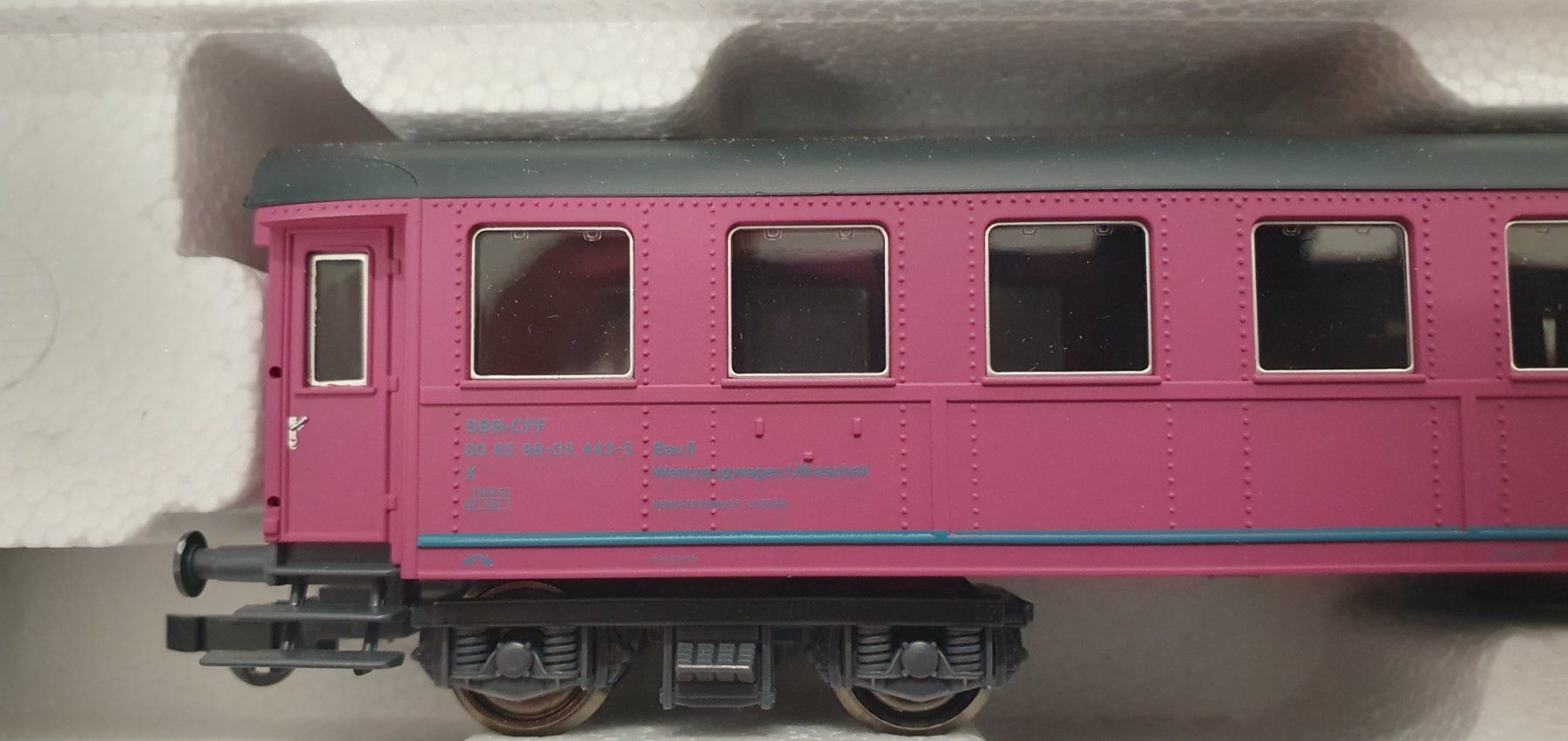 Roco Modelleisenbahnen: Roco 44882 SBB X Ultraschallmesswagen – Neu und originalverpackt aus Würenlos von juruth 3