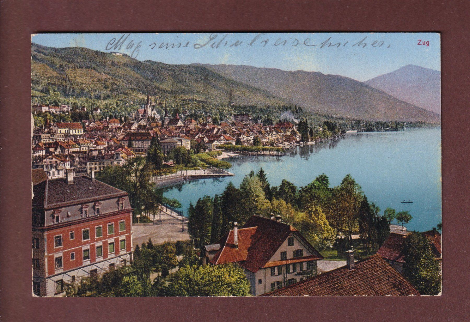 Cartoline postali: ZUG - Teilansicht - 1928 – Usato da Pully venduto da nicecards-shop
