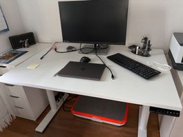 Schreibtisch 120x80 Elektrisch Höhenverstellbar