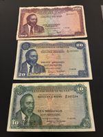 3 verschiedene Banknoten 
