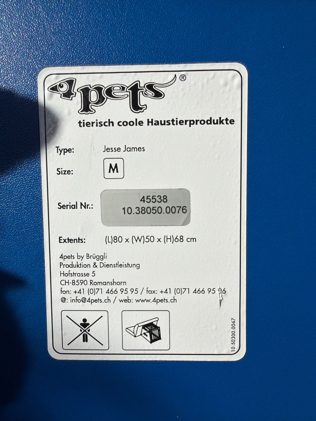 Käfige, Transport & Sicherheit: Hundebox 4pets – Gebraucht aus Lätti von Oskary 3
