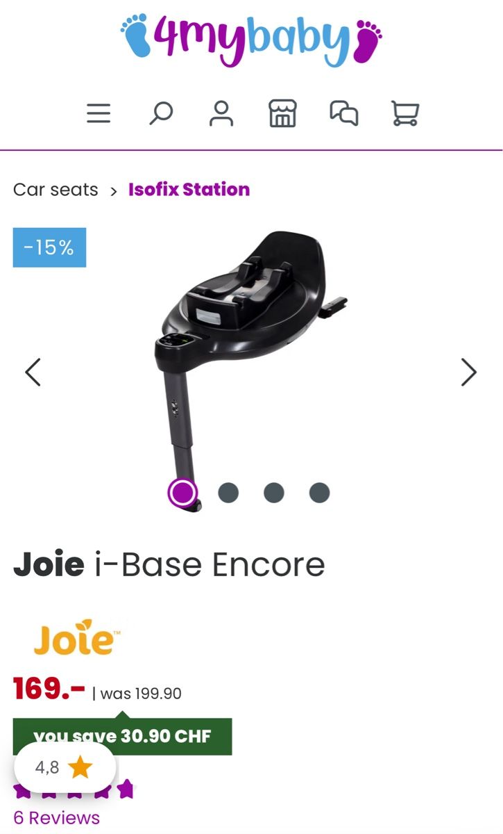 Joie Auto-Kindersitze: Joie i-Base Isofix Base guter Zustand – Gebraucht aus Nidau von Tat_ 2