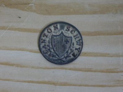 Alle Münzen: 2 Rappen 1843 Schwyz – Gebraucht aus Zürich von thn_gx89