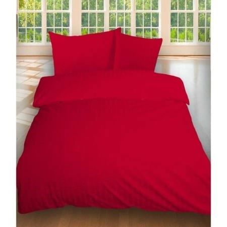 Bettwäsche: SEERSUCKER SET  160x210/65x100 ROT – Neu und originalverpackt aus Oensingen von directshop24 3