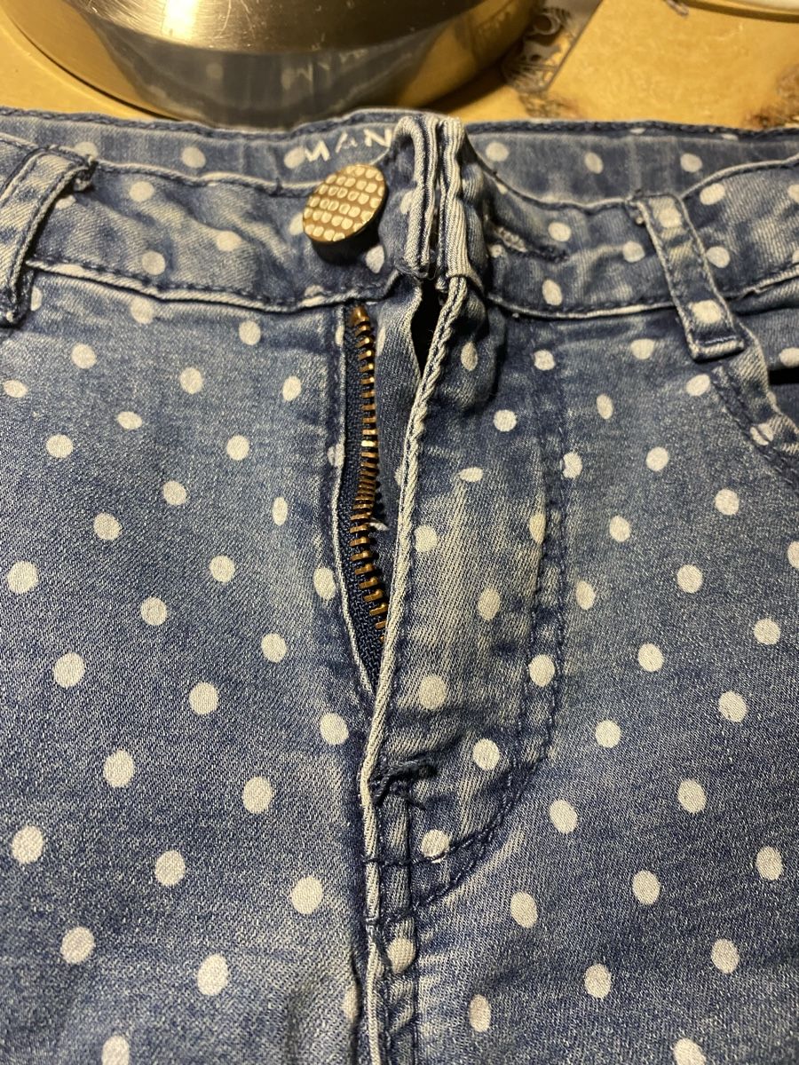 Pantaloni: Short en jean à pois, taille 128 cm – Nuovo (secondo la descrizione) da Denges venduto da val_j8w7 2