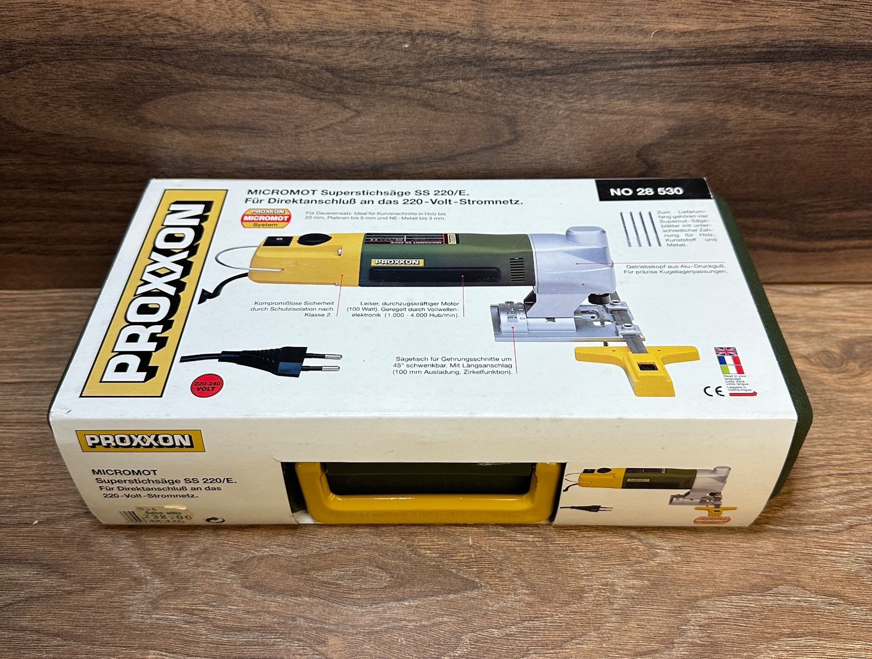 Proxxon Seghe: Proxxon Superstichsäge SS 220/E - Neu – Nuovo (secondo la descrizione) da Nussbaumen AG venduto da olitech5415 1