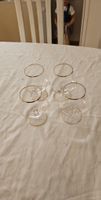 4 edle Coniac Glaeser mit Goldrand - Vintage Look