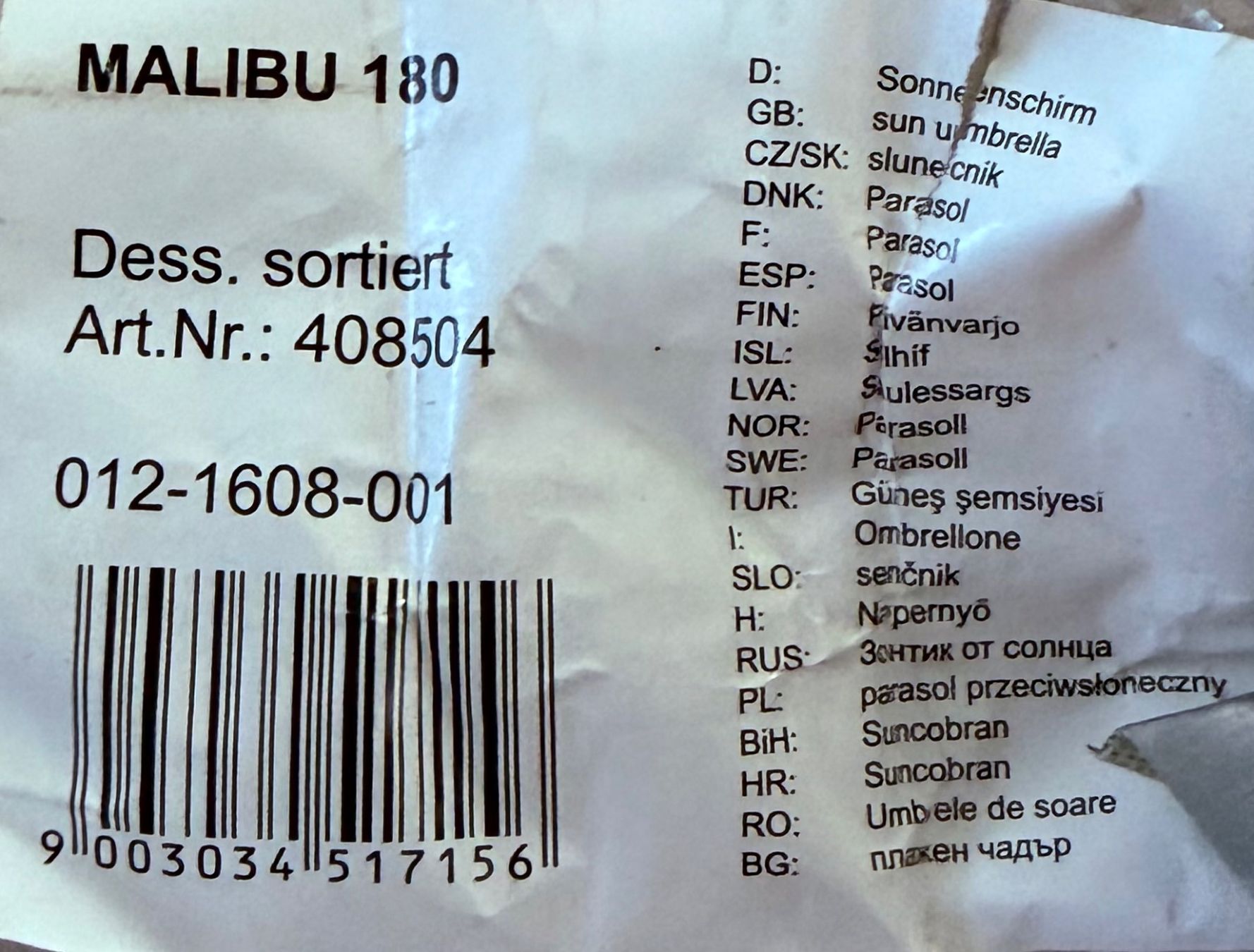 Parasols: Sonnenschirm MALIBU 180 orange mit Erdspiess – D'occasion à Dübendorf par jpk10 1