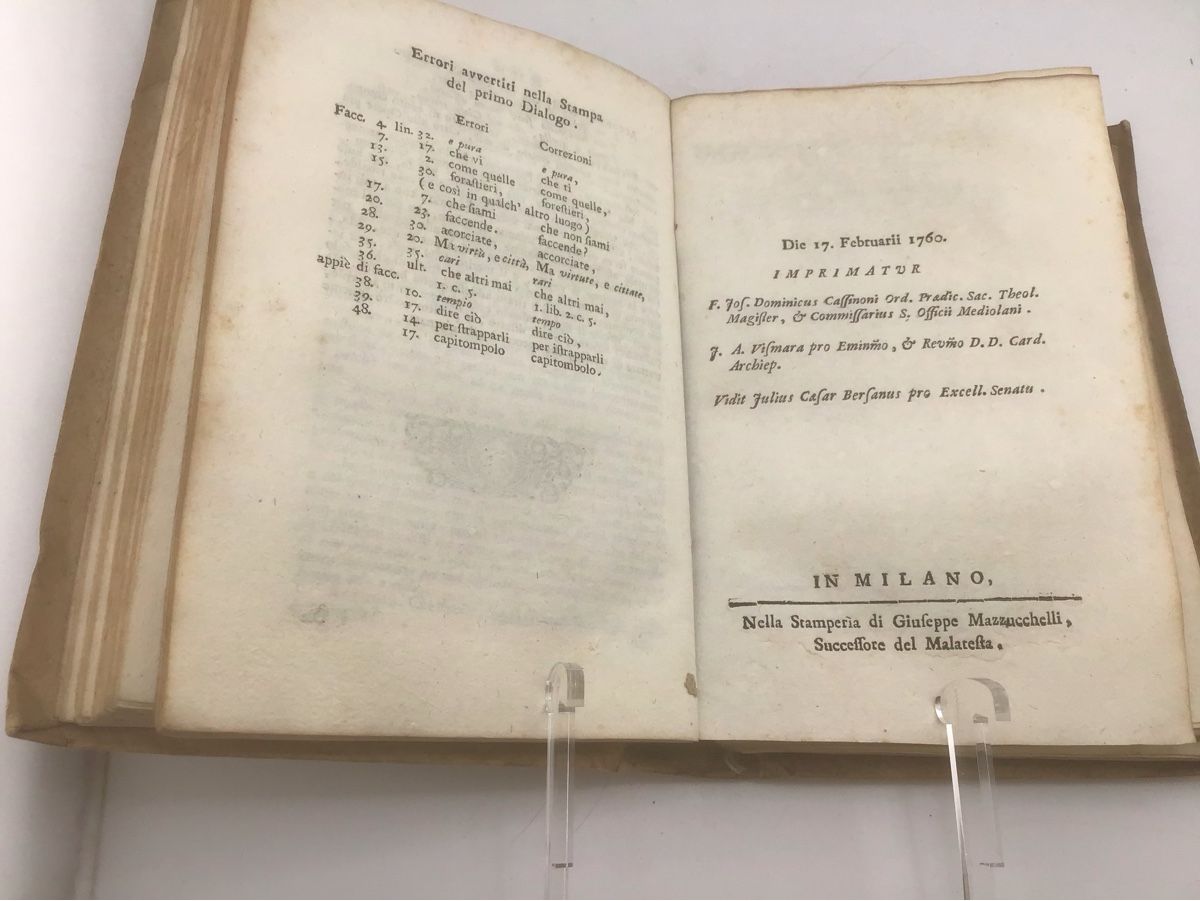 Bücher: Della lingua toscana  DIALOGO e dialogo secondo, 1760 – Gebraucht aus Nods von loredana18 8