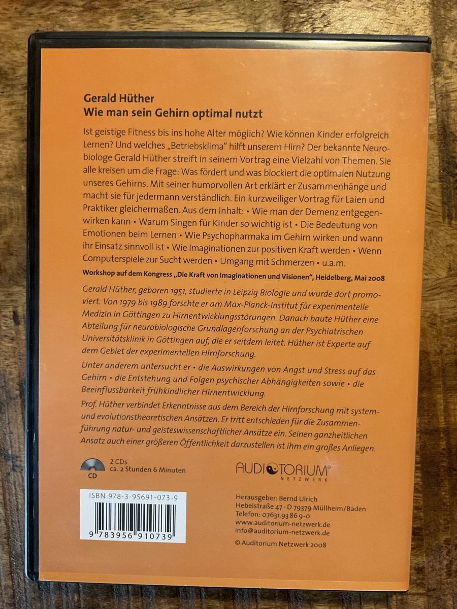 CDs: Gerald Hüther CD,s – D'occasion à Diepoldsau par WinWin011 1