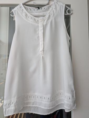 Weisses Sommertop von Street One, Grösse 38