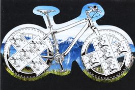 2017: 200 Jahre Velo, Grossbogen postfrisch, tadellos