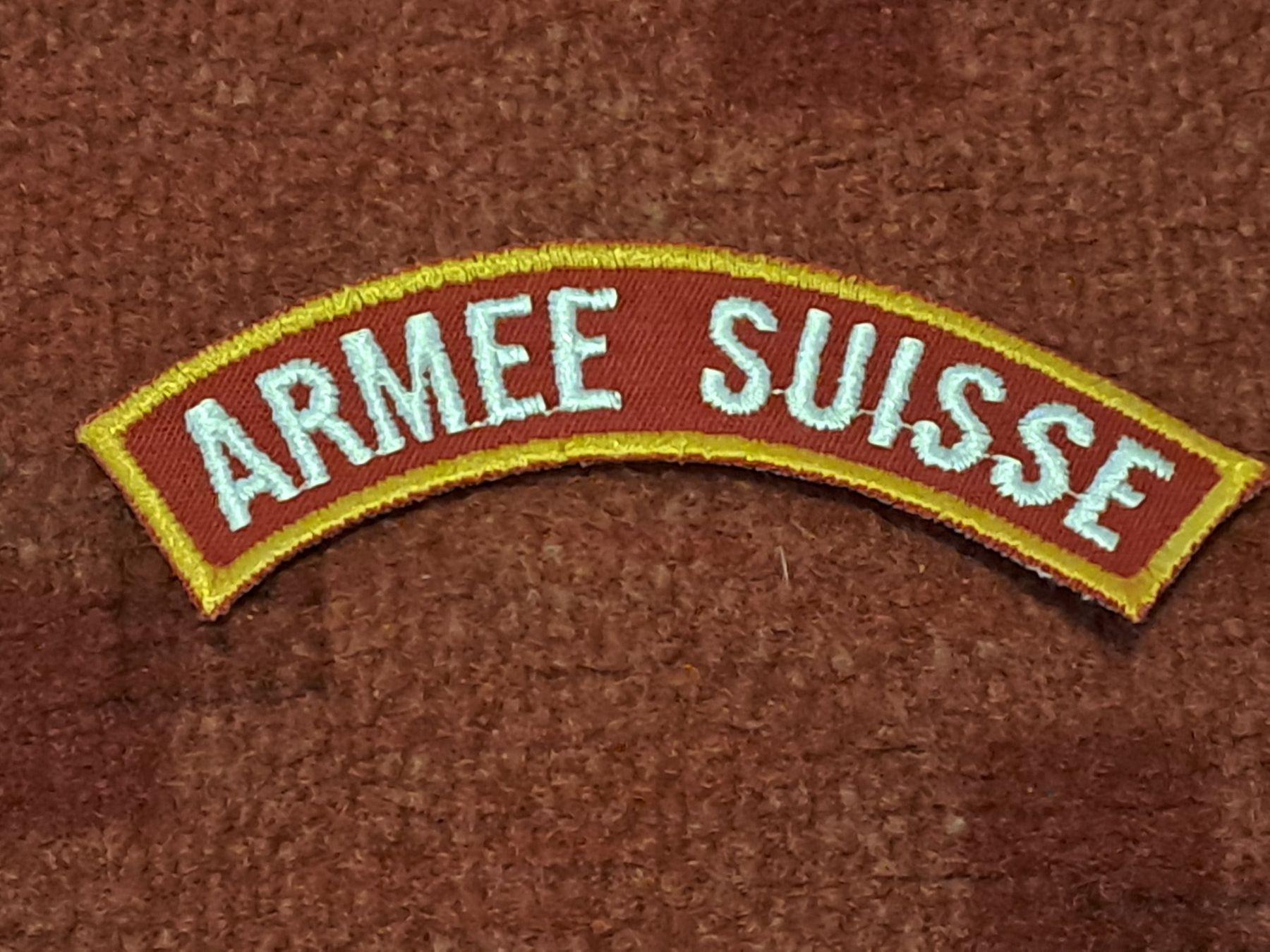 Schweizer Armee Uniformi: Abzeichen für Ausland Dienst – Usato da St.Gallen venduto da Infanteriewerk