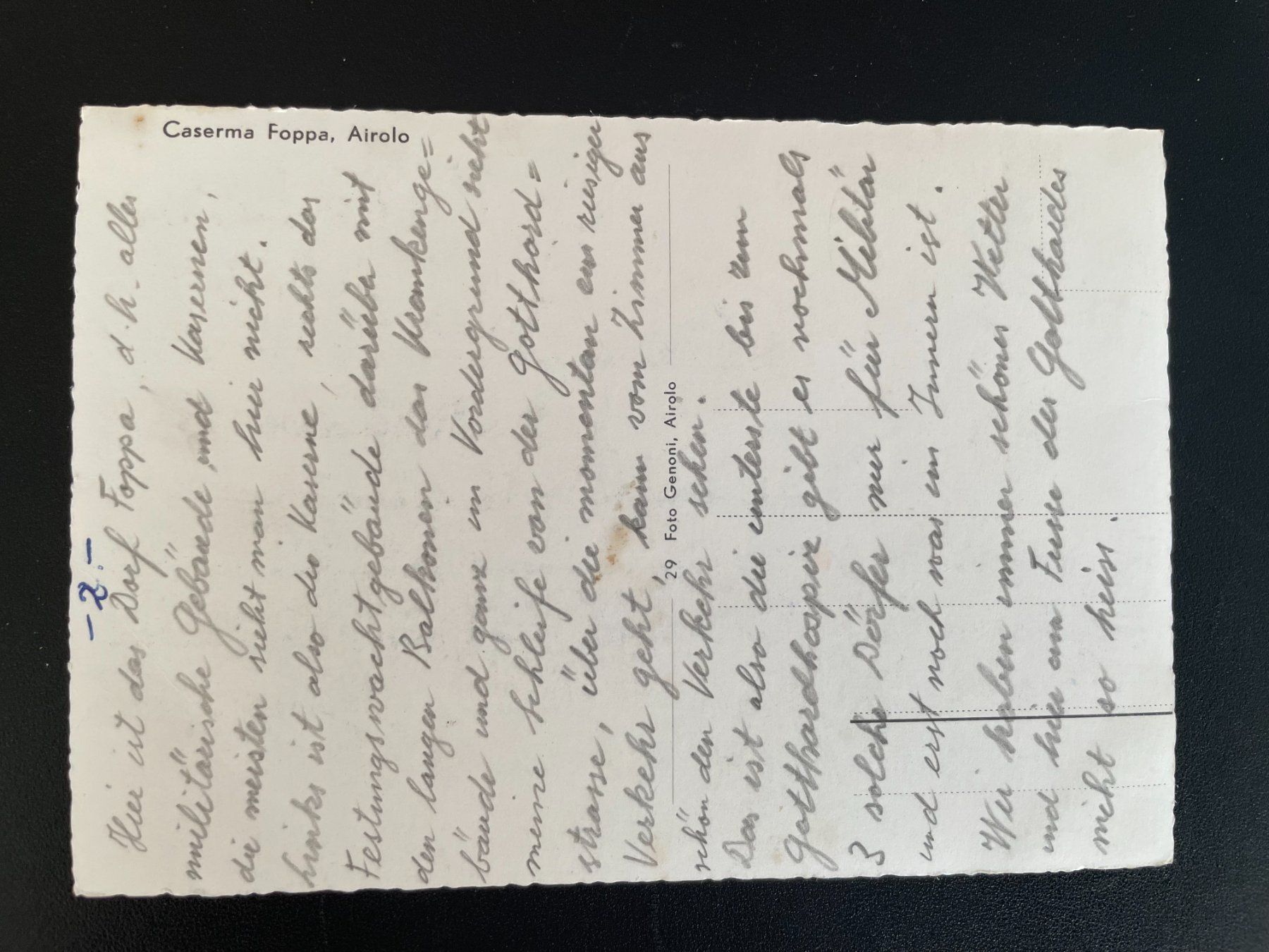 Cartoline postali: AK TI Kaserne Foppa (Airolo) – Usato da Thal venduto da Danny82 1
