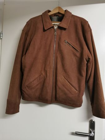 Lederjacke cognacbraun Grösse S/M