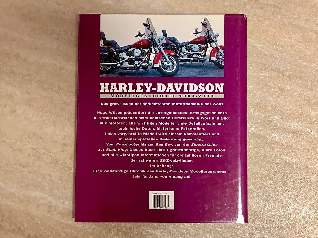 Libri: Hugo Wilson Harley-Davidson Modellgeschichte 1903 bis 2000 – Usato da Turbenthal venduto da Retoo 2