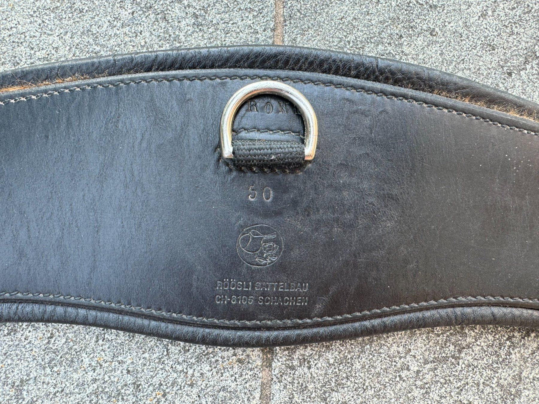 Selle & Accessori: Röösli Ledergurt geschweift, 50cm – Usato da Ettiswil venduto da Ursi33 1