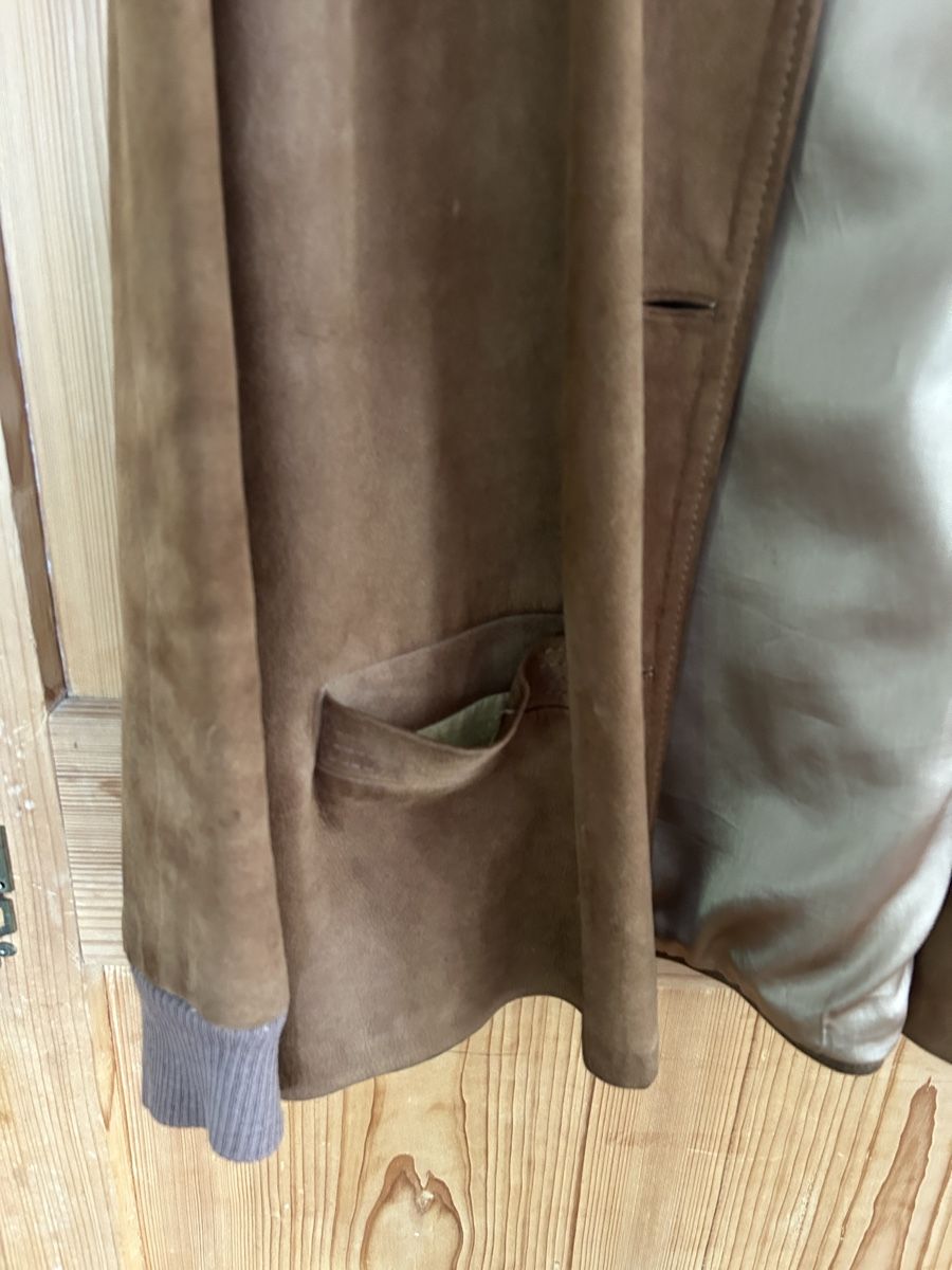 Giacche: Herren Wildlederjacke braun mit Strickbündchen  – Nuovo (secondo la descrizione) da Zollikon venduto da alessandra2m 1