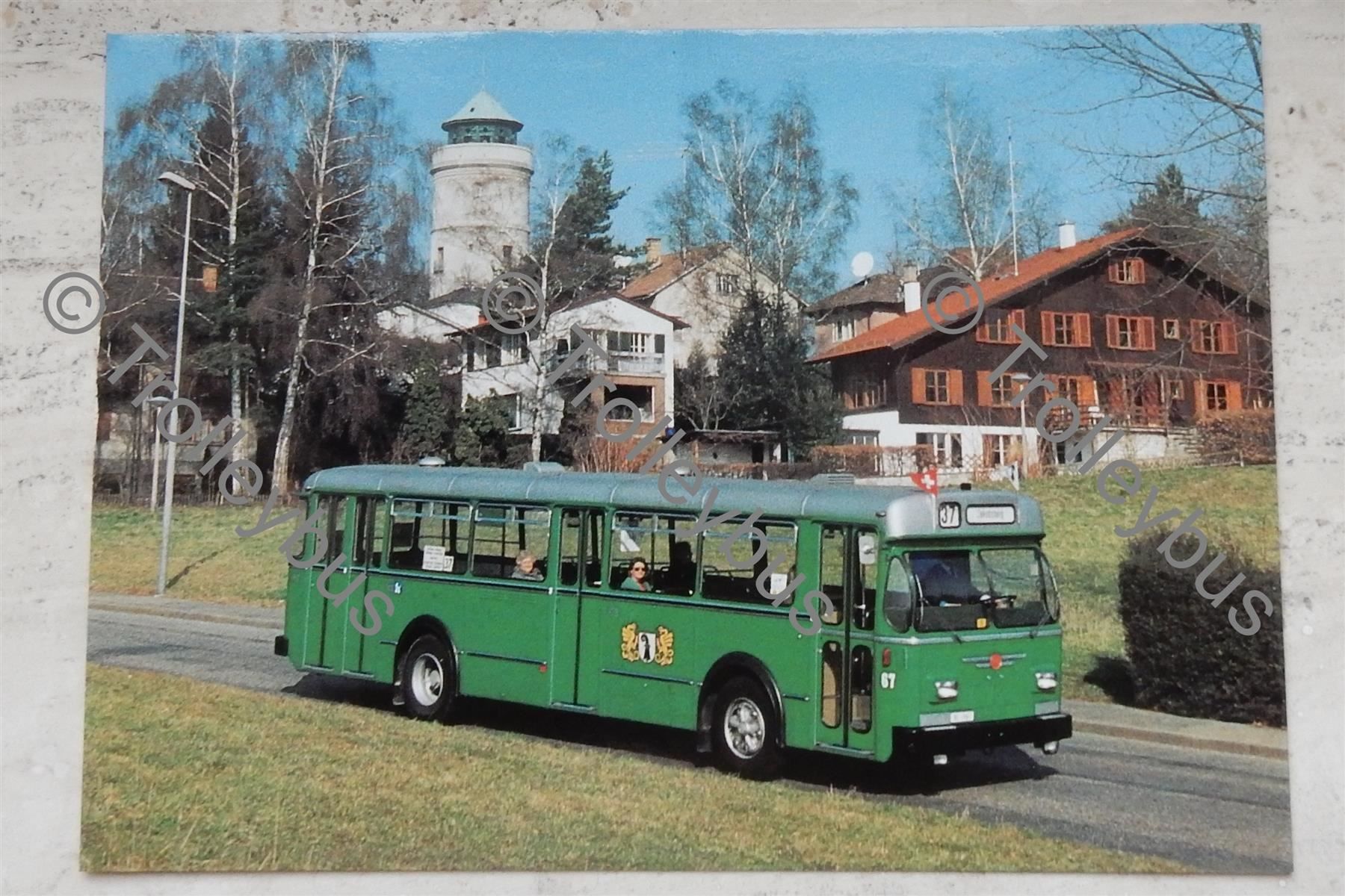Cartoline postali: Postkarte BVB FBW Autobus Nr. 67 – Nuovo (secondo la descrizione) da Bottmingen venduto da Trolleybus