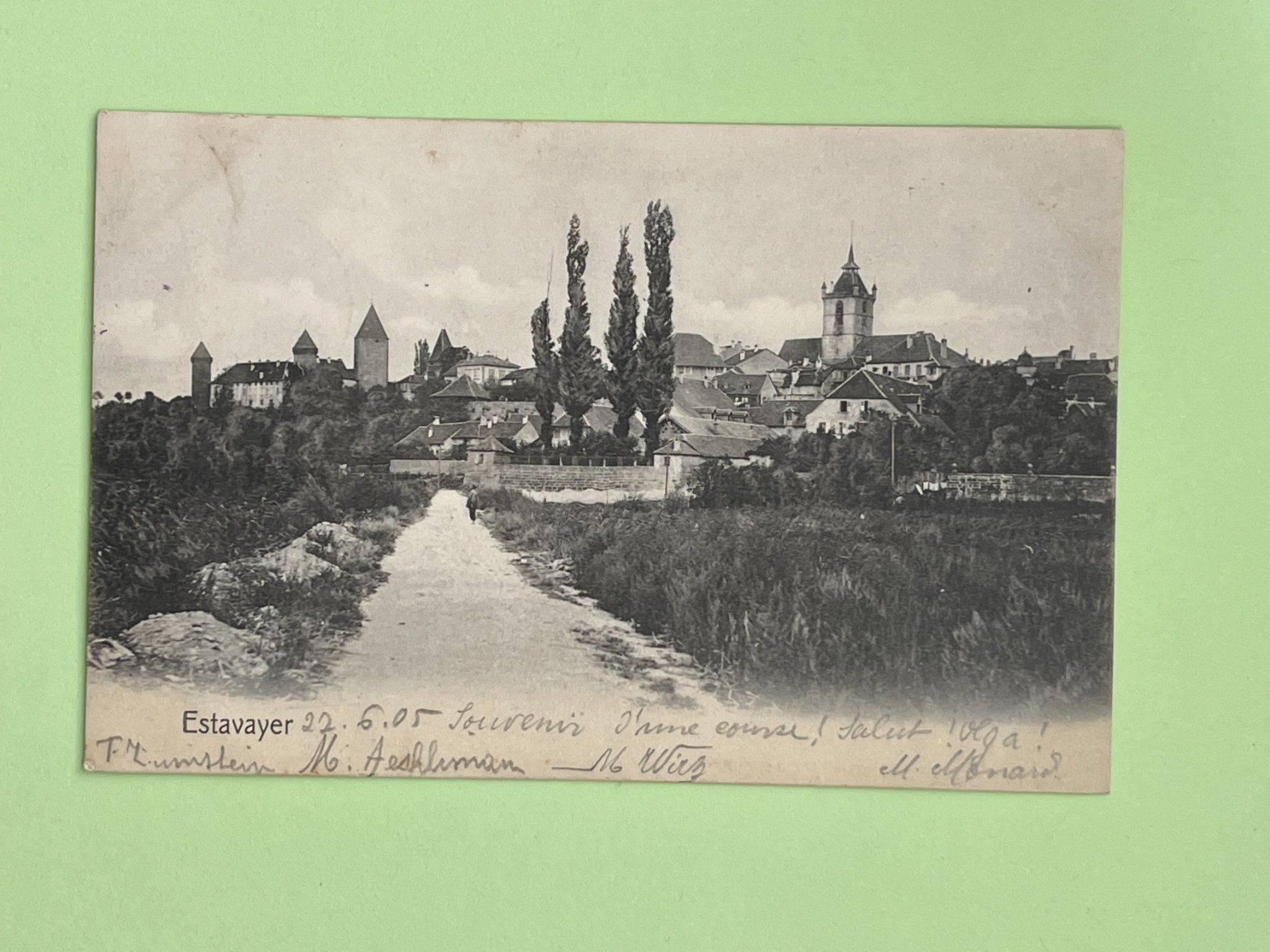 Ansichtskarten: Estavayer - vor 1905 – Gebraucht aus Steg VS von _vinci_