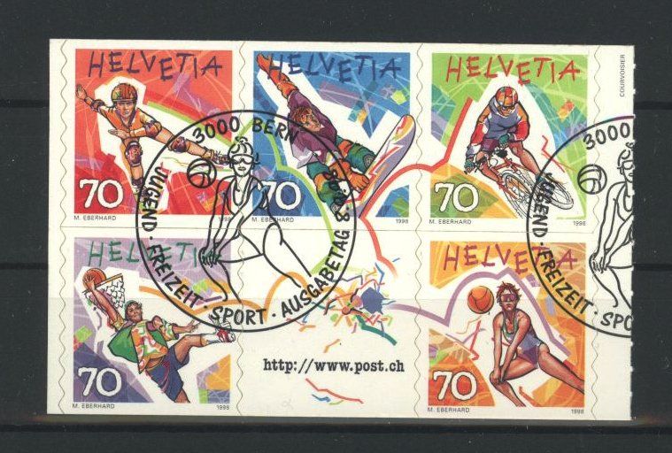 Tutti i francobolli: 1998, Jugend, Freizeit, Sport, ET – Usato da Willisau venduto da Vollstempel