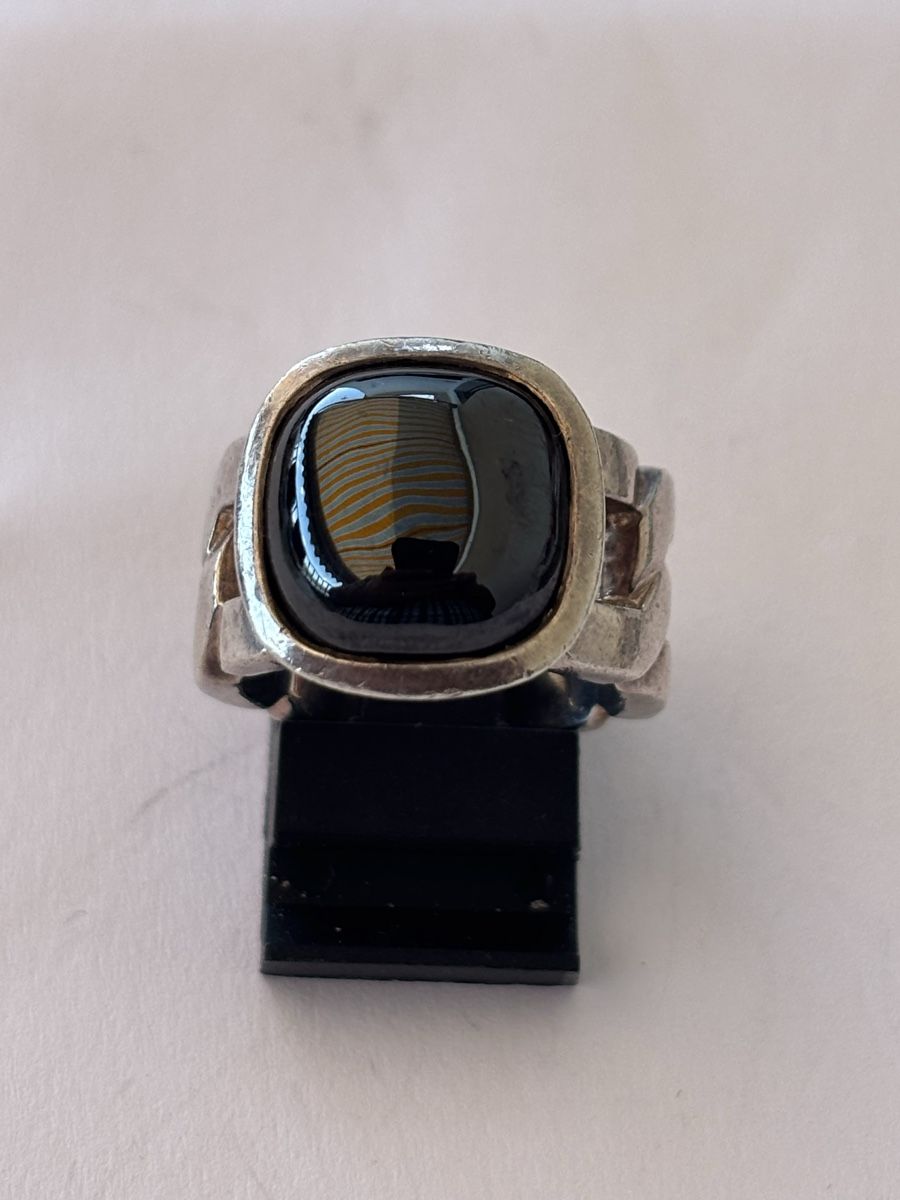 Bagues: Ring Silber 925 /Onix  – D'occasion à Langnau am Albis par flusspflege 1