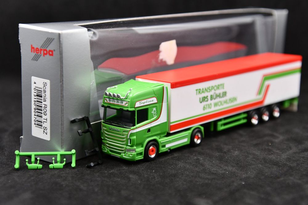 Herpa truck model Scania CS 20 ND heavy-duty tractor unit, on a scale of 1