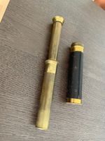 Teleskop aus Messing und Leder alt
