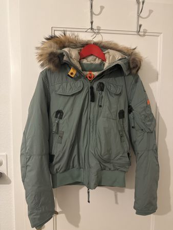Parajumpers Winterjacke grün Kapuze neu