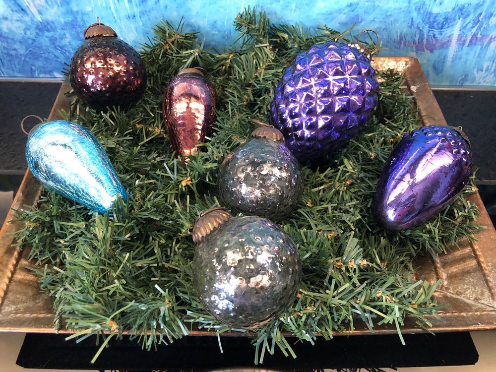 Christbaumkugeln Weihnachtsdeko Globus Glaskugeln Vintage Kaufen auf